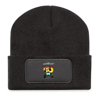 Monster trucks-hors route - Beanie recyclé à patch - charbon - Devant