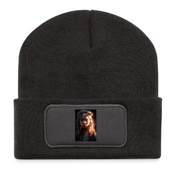 Valentyna - Recycelte Patch Beanie - Dunkelgrau - Vorne