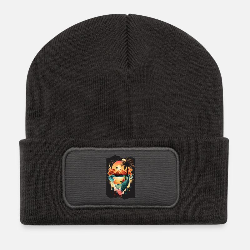 Nature and holidays - Recycled Patch Beanie - dark grey