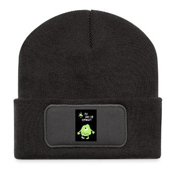 Poster Monster Halloween Comic Innocent Humor - Recycled Patch Beanie - dark grey - Front