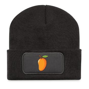 Mangue 🥭 - Beanie recyclé à patch - charbon - Devant
