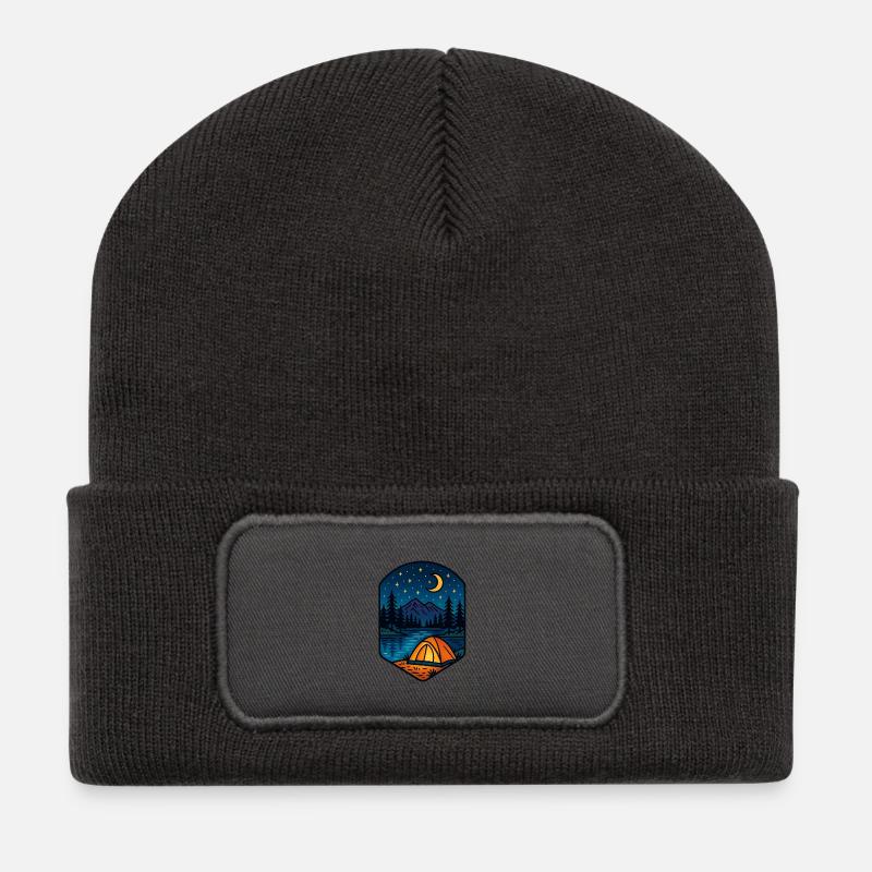 Flucht aus dem Sternensee - Recycelte Patch Beanie - Dunkelgrau