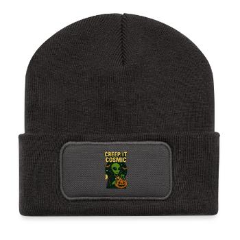 Alien Vampire T-Shirt – Creep It Cosmic  - Recycled Patch Beanie - dark grey - Front
