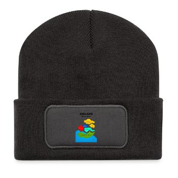 Zeeland Color Map - Recycled Patch Beanie - dark grey - Front