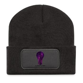 Do what you think - Recycled Patch Beanie - dark grey - Front