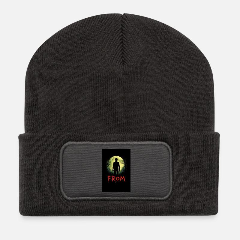 Moonlight Shadow - Recycled Patch Beanie - dark grey