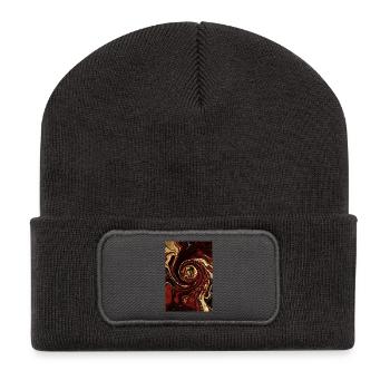 Abstract Germany Fluid Art Part 1. - Recycled Patch Beanie - dark grey - Front