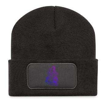 Ich liebe Roadbike cooles Motiv für Rennrad - Recycelte Patch Beanie - Dunkelgrau - Vorne