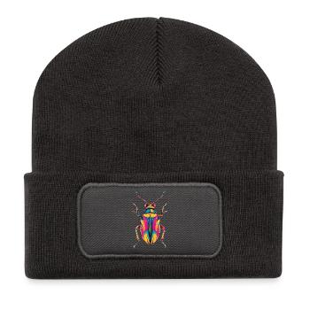 Maikäfer Süßer Hirschkäfer Nashornkäfer Insekten - Recycelte Patch Beanie - Dunkelgrau - Vorne