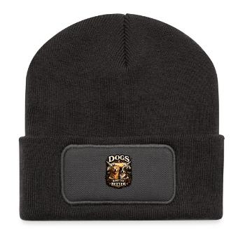 Les chiens rendent la vie meilleure - Beanie recyclé à patch - charbon - Devant