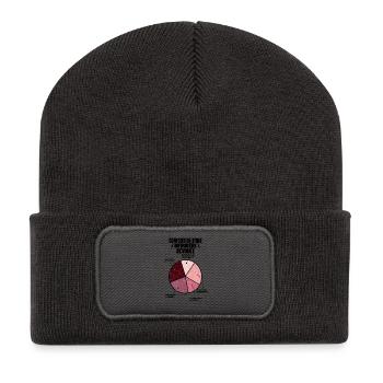 Composition d’une infirmière - Beanie recyclé à patch - charbon - Devant