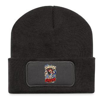 Snooze Is My Cardio Frecher Wecker Punk Spruch - Recycled Patch Beanie - dark grey - Front