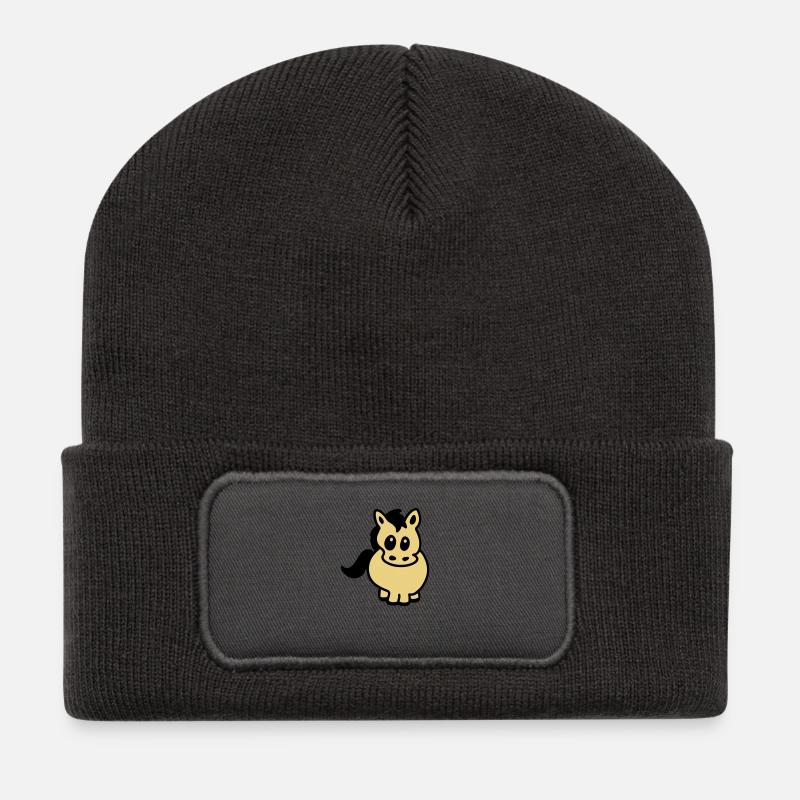 Thick bangs - Recycled Patch Beanie - dark grey