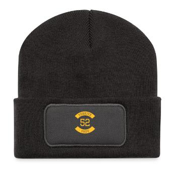 turkiye_52 - Recycelte Patch Beanie - Dunkelgrau - Vorne