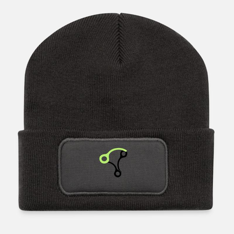 3skydivepins - Recycelte Patch Beanie - Dunkelgrau