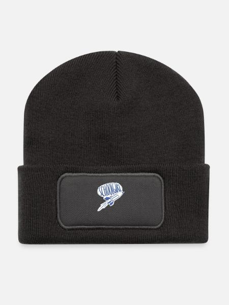 Schoolgirl / erster Schultag / Schulanfänger - Recycelte Patch Beanie - Dunkelgrau