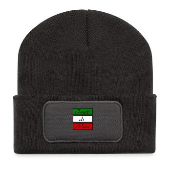 Frutti di Mare - Recycelte Patch Beanie - Dunkelgrau - Vorne