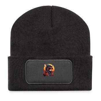 Souris dans les rues : survie dans la jungle de béton - Beanie recyclé à patch - charbon - Devant