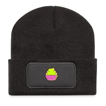 cupcake - Recycled Patch Beanie - dark grey - Front
