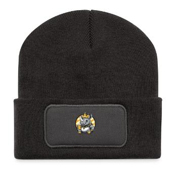 Rhino Beer - Recycled Patch Beanie - dark grey - Front