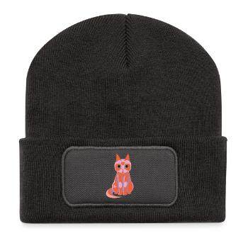 Kitty Lara - Recycled Patch Beanie - dark grey - Front