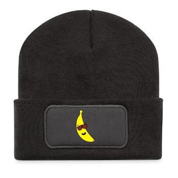coole_banane_02 - Recycled Patch Beanie - dark grey - Front