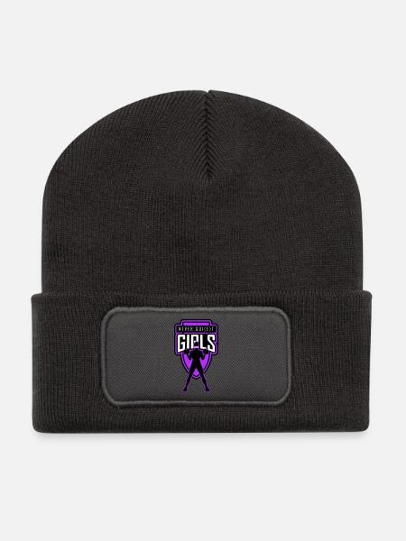 filles_jamais_tranquilles_unies - Beanie recyclé à patch - charbon