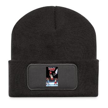 Santa Dunking Basketball North Pole Dunk Squad - Recycled Patch Beanie - dark grey - Front