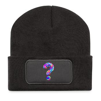 Fragezeichen - Recycelte Patch Beanie - Dunkelgrau - Vorne