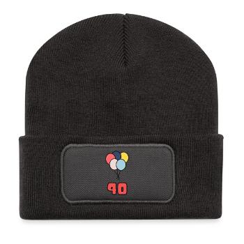 40. 40 JAHRE. 40. JAHRESTAG. 40-JÄHRIGES JUBILÄUM. - Recycelte Patch Beanie - Dunkelgrau - Vorne