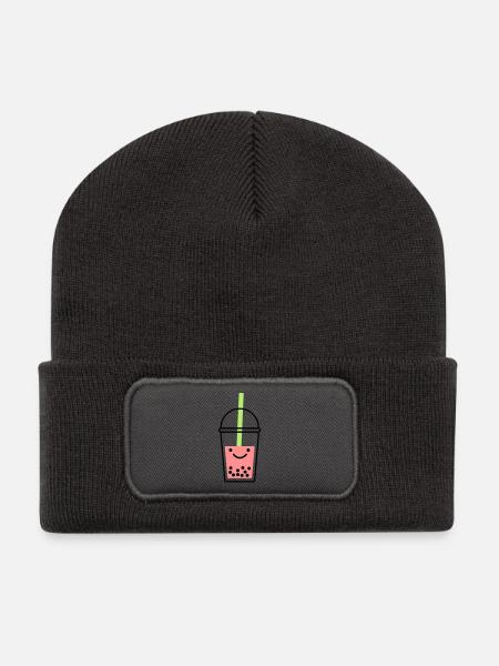Bubble Tea - Recycled Patch Beanie - dark grey