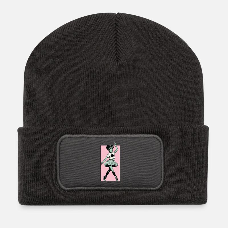 Female dancer #7 - Recycled Patch Beanie - dark grey