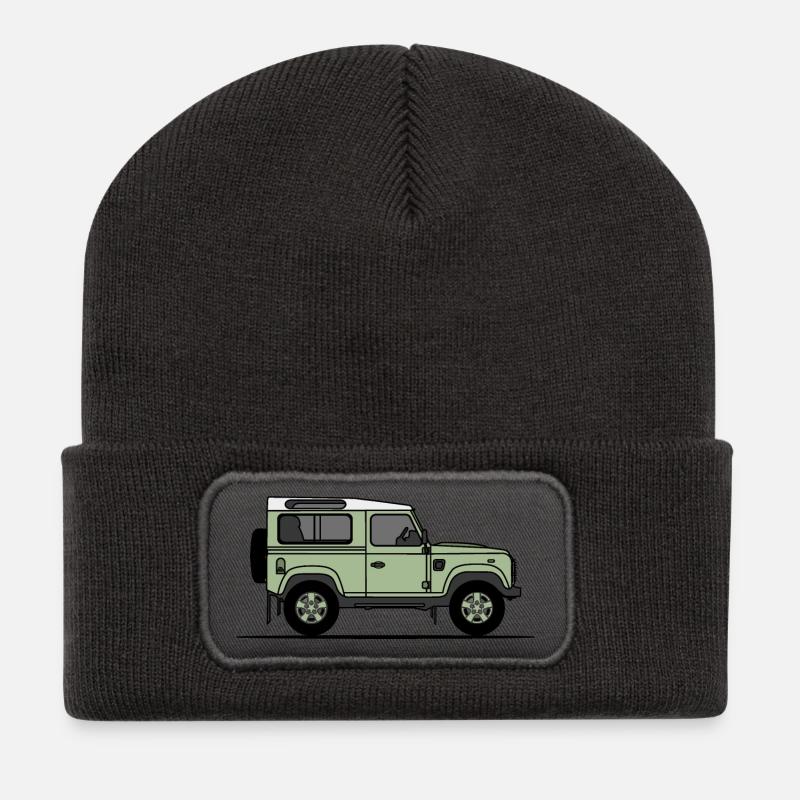 Défenseur 90 - Beanie recyclé à patch - charbon