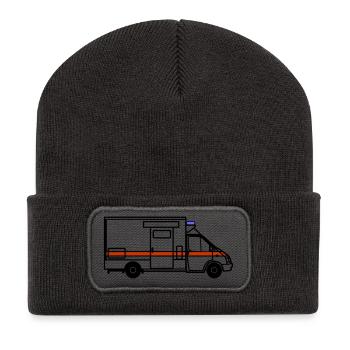 Rescue - Ambulance - Paramedic - Recycled Patch Beanie - dark grey - Front