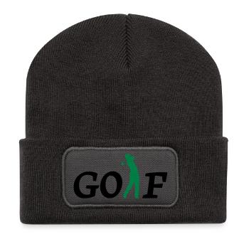 Golf - Recycelte Patch Beanie - Dunkelgrau - Vorne