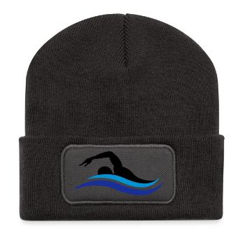 swimmer - Recycled Patch Beanie - dark grey - Front