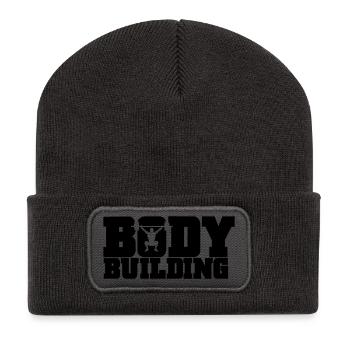 musculation - Beanie recyclé à patch - charbon - Devant