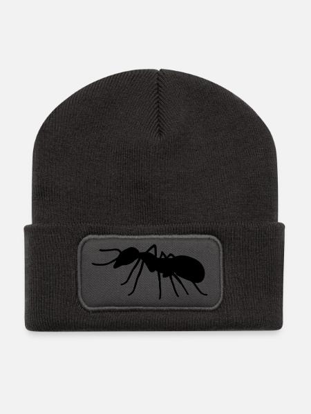 Ant - Recycled Patch Beanie - dark grey