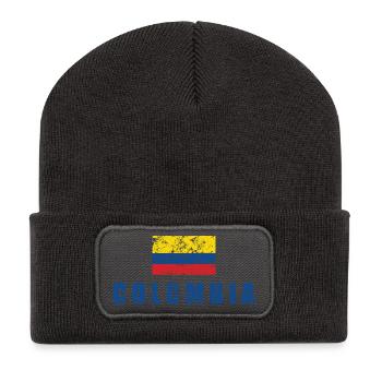 Colombie - Beanie recyclé à patch - charbon - Devant