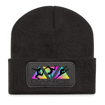 Dance - Recycelte Patch Beanie - Dunkelgrau - Vorne