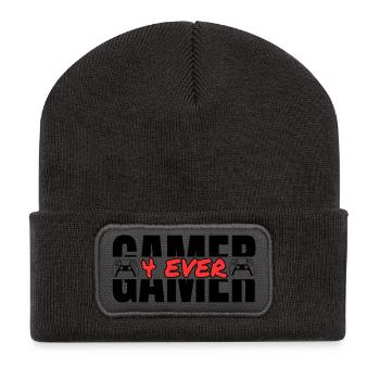 Gamer 4 Ever – Video Game Passion T-Shirt - Recycled Patch Beanie - dark grey - Front
