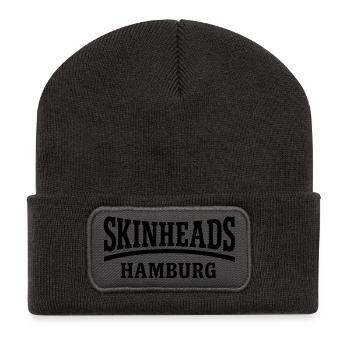Skinheads Hamburg - Recycelte Patch Beanie - Dunkelgrau - Vorne