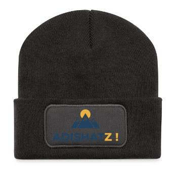 ADISHATZ! - Recycelte Patch Beanie - Dunkelgrau - Vorne