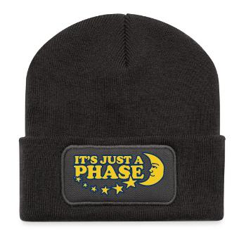 Es ist nur eine Phase - Recycelte Patch Beanie - Dunkelgrau - Vorne