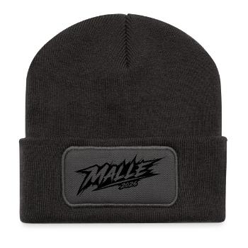 Malle 2026 - Recycelte Patch Beanie - Dunkelgrau - Vorne