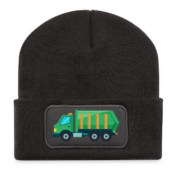 Garbage truk - Recycled Patch Beanie - dark grey - Front