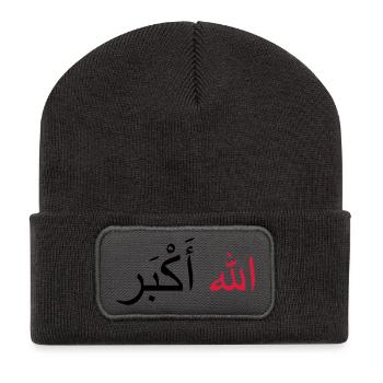Allah Akbar - Recycled Patch Beanie - dark grey - Front