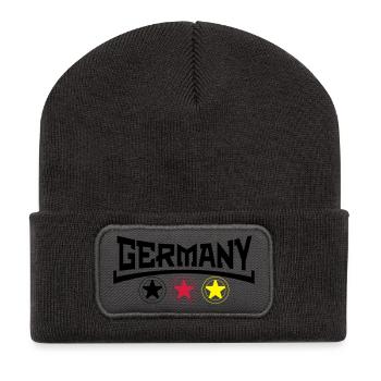Allemagne - Beanie recyclé à patch - charbon - Devant