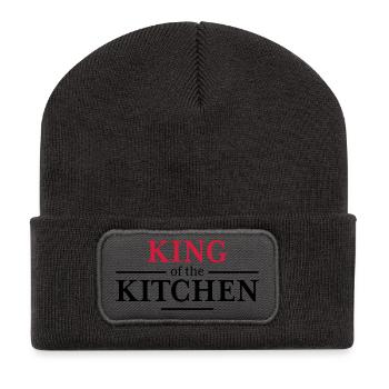 King of the Kitchen - Recycelte Patch Beanie - Dunkelgrau - Vorne