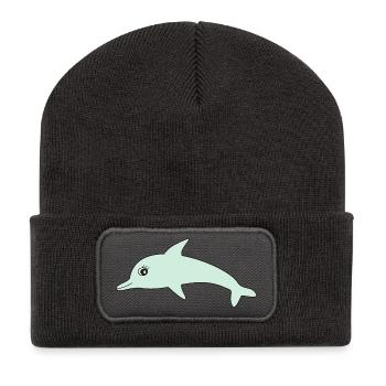 Dolphin Dolphins - Recycled Patch Beanie - dark grey - Front